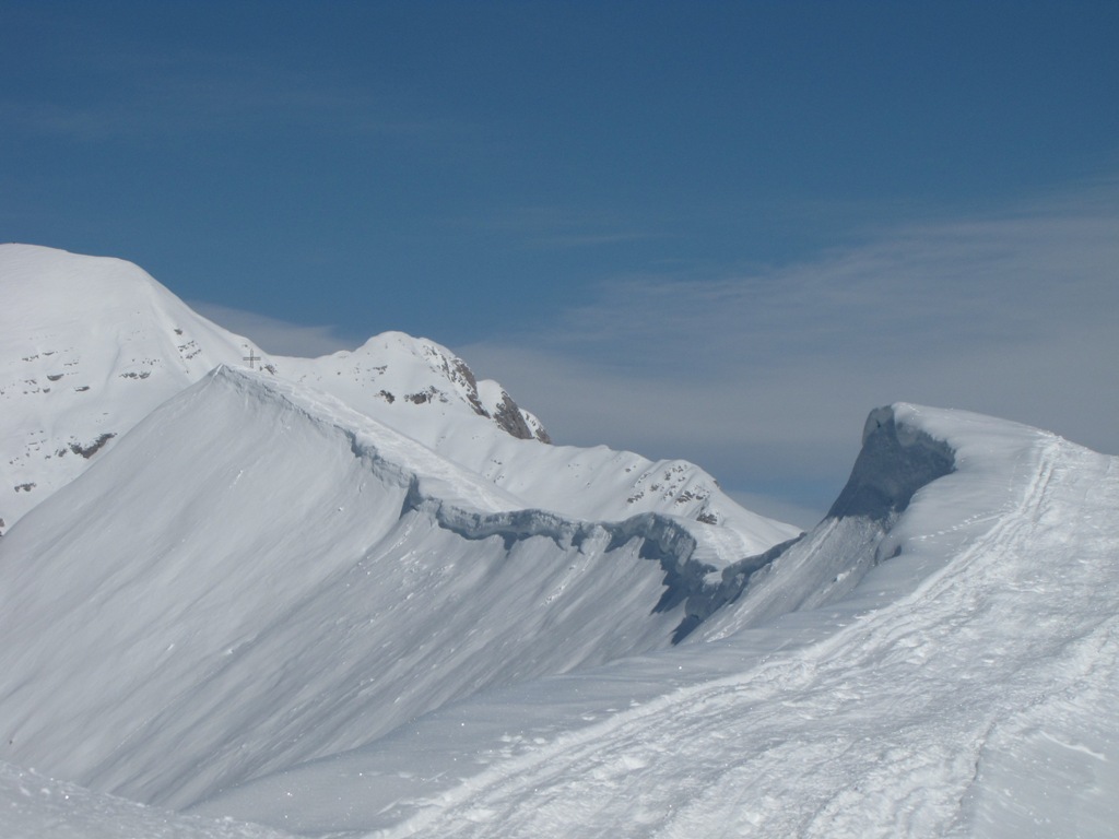 A cima Grem con le ciaspole